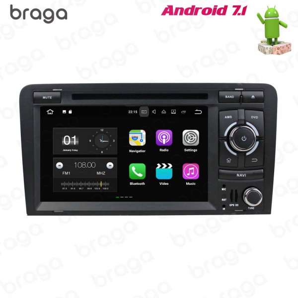 Audi A3 8P S3 8P RS3 8P 2003 - 2013 7 Inch DVD Android Car Sound System