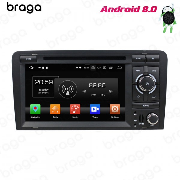 Audi A3 8P S3 8P RS3 8P 2003 - 2013 7 Inch DVD Android Car Sound System