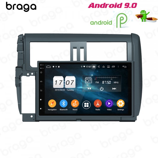 Toyota Prado 150 Series 2010 - 2014 9 Inch Android Satnav Radio Car Audio Sound System