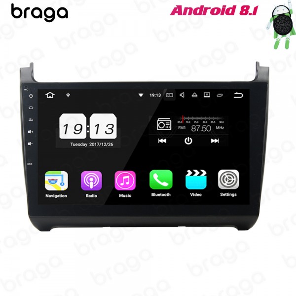Volkswagen Polo 2012 - 2016 10.1 Inch Android Satn...